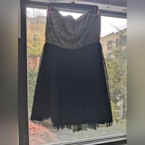 Aidan Mattox embellished mini dress.